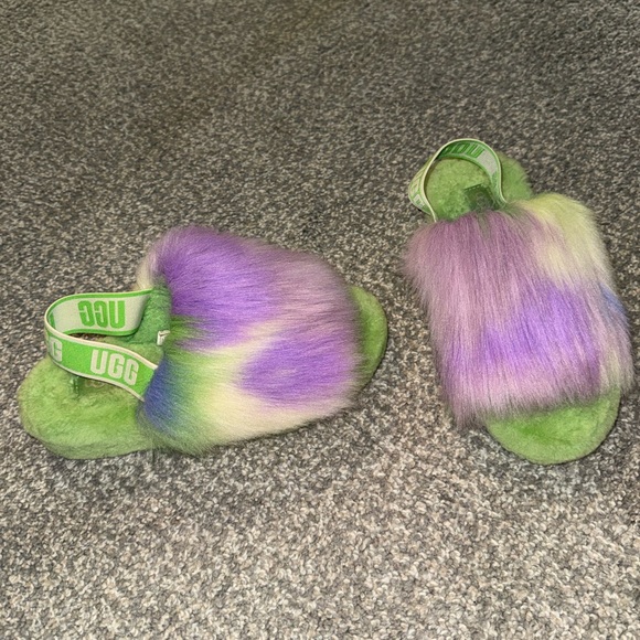 UGG Fluff Tie Dye Slide Slipper - Picture 4 of 8